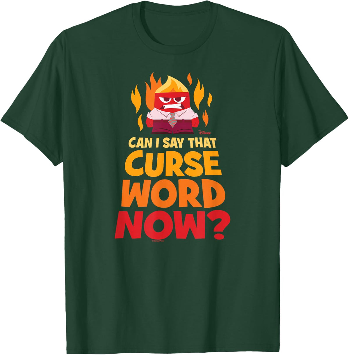 Inside Out - Anger Can I Say That Curse Word Now? T-Shirt - T-Shirt | Forest