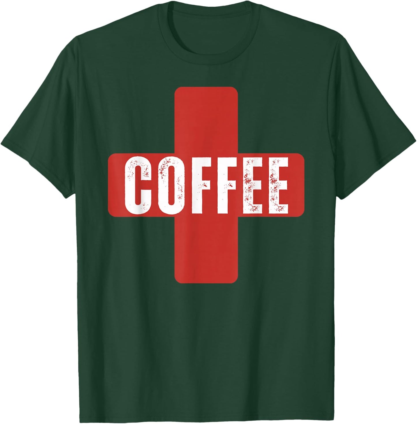 Red Cross with coffee T-Shirt - T-Shirt | Forest