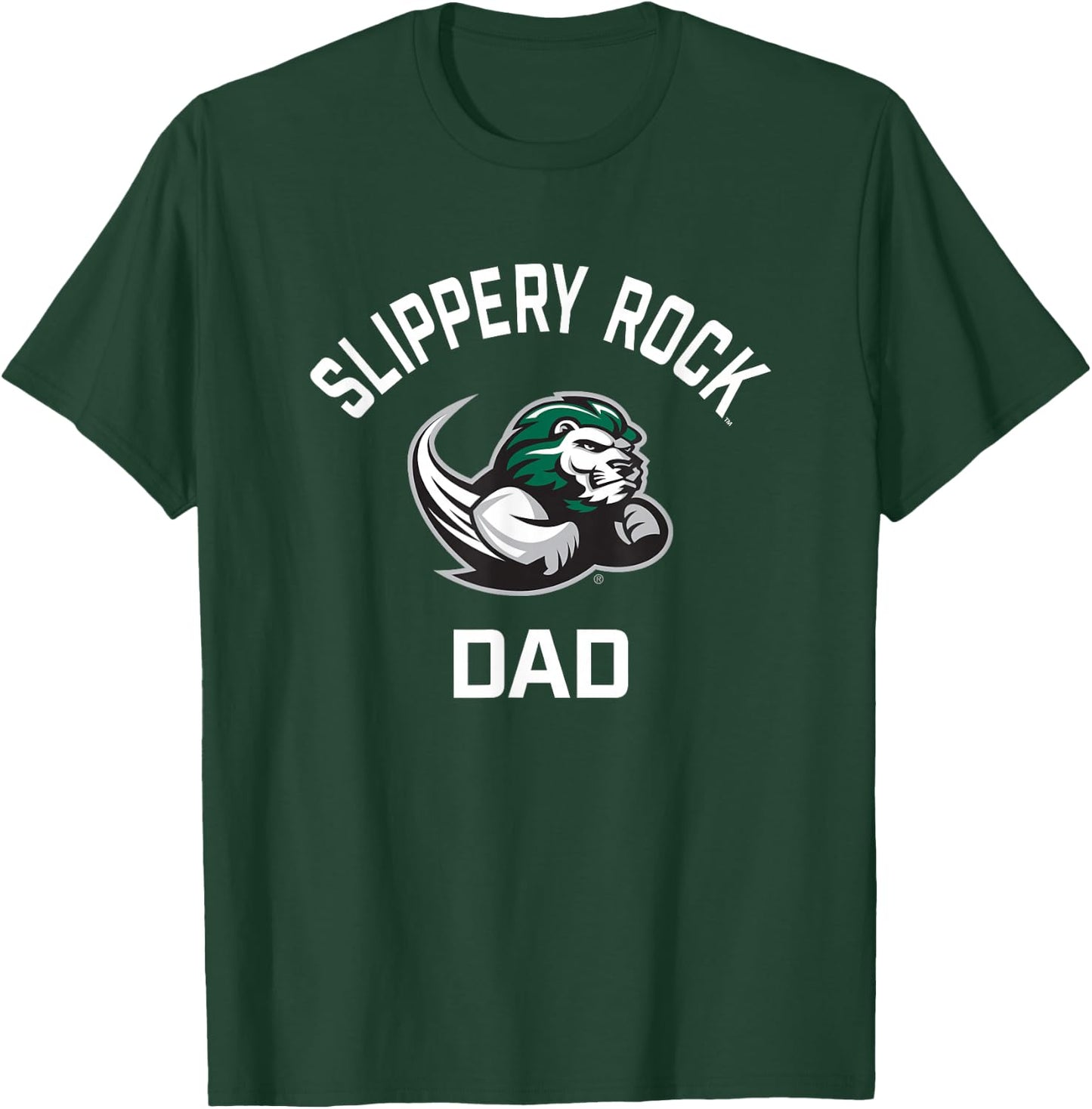 SRU Slippery Rock University Arched Dad T-Shirt - T-Shirt | Forest
