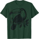 Toucan Bird Tropical Colorful Bird Summer Vacation Men Women T-Shirt - T-Shirt | Forest