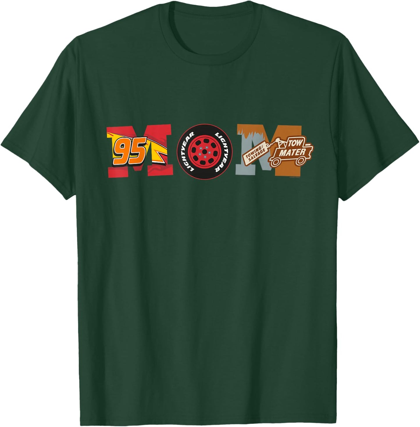Disney and Pixar’s Cars Mom Mother’s Day Birthday T-Shirt - T-Shirt | Forest