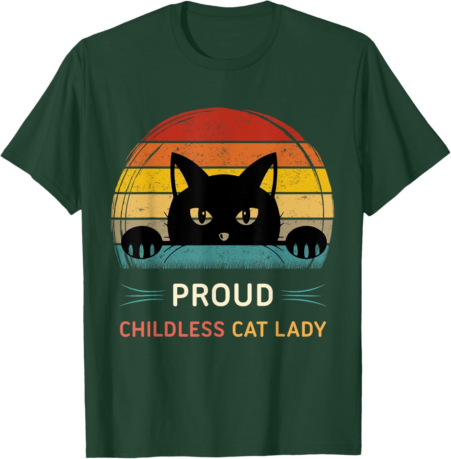 This Proud Childless Cat Lady Is Voting for Kamala T-Shirt - T-Shirt | Forest