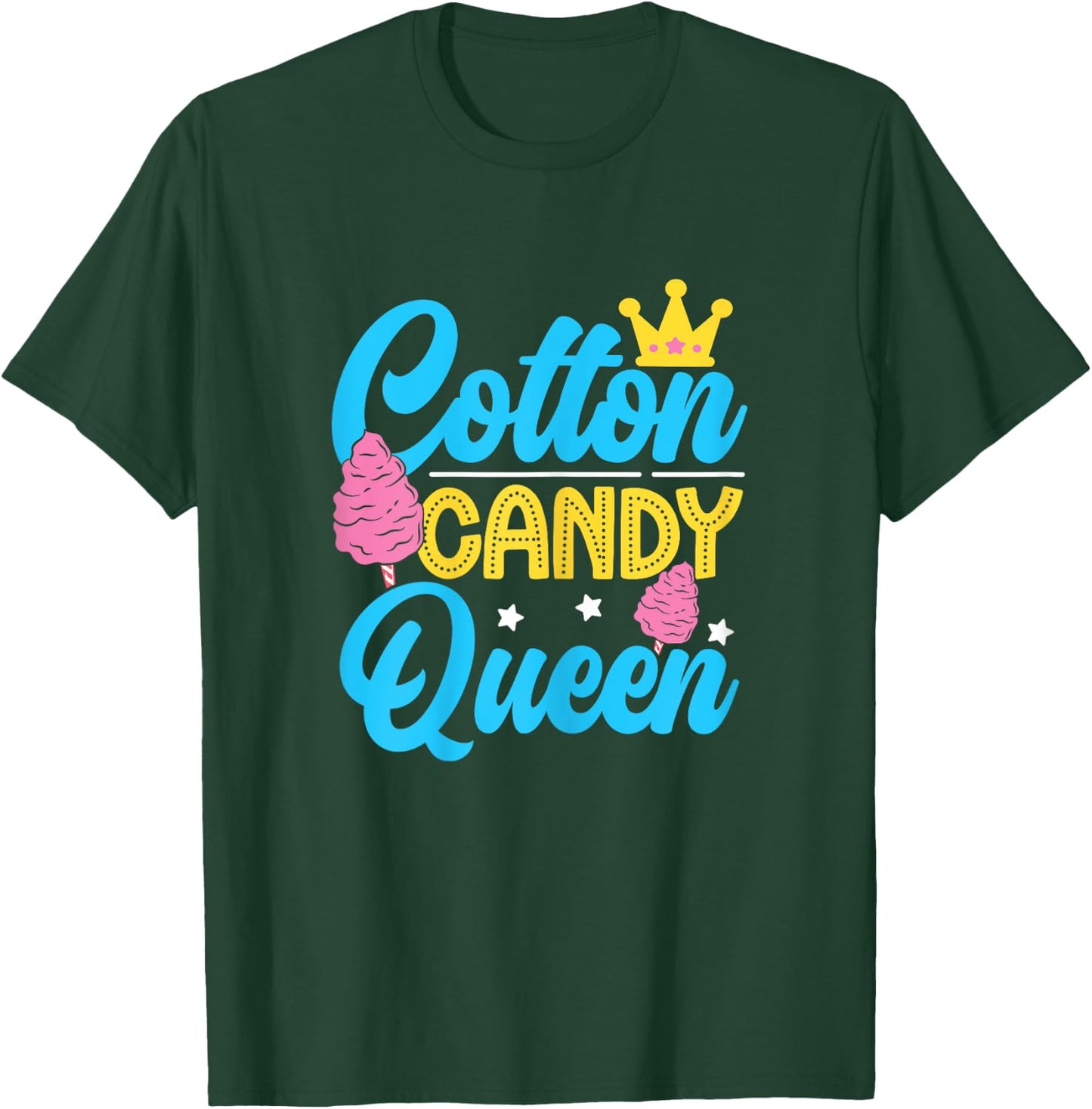 Funny Cotton Candy Queen Quote Women Girls Flavored Candies T-Shirt - T-Shirt | Forest