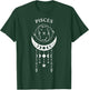 Pisces Moon Phases – Zodiac Astrology T-Shirt - T-Shirt | Forest
