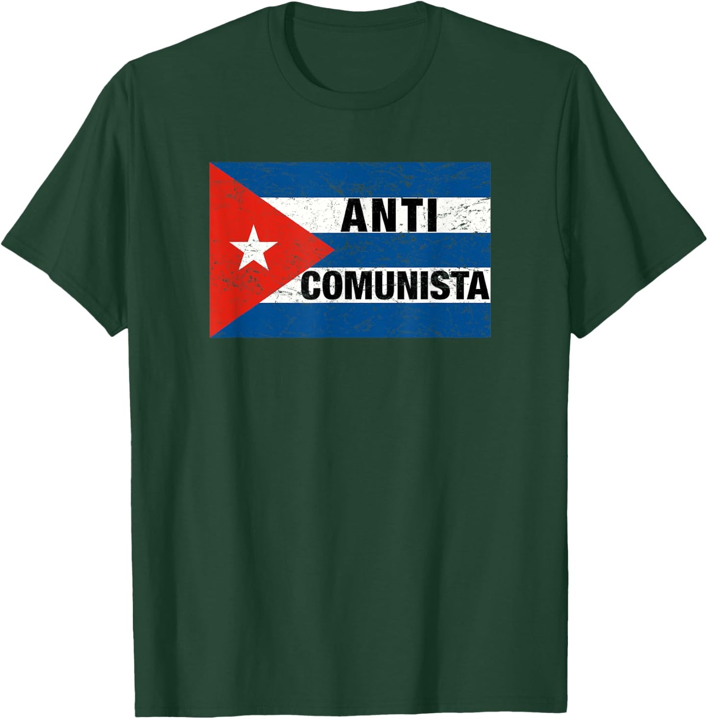 Anti Comunista Cuban Flag, Libertad Free Cuba, Cuban Freedom T-Shirt - T-Shirt | Forest