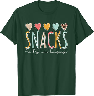 Snacks Are My Love Language T-Shirt - T-Shirt | Forest