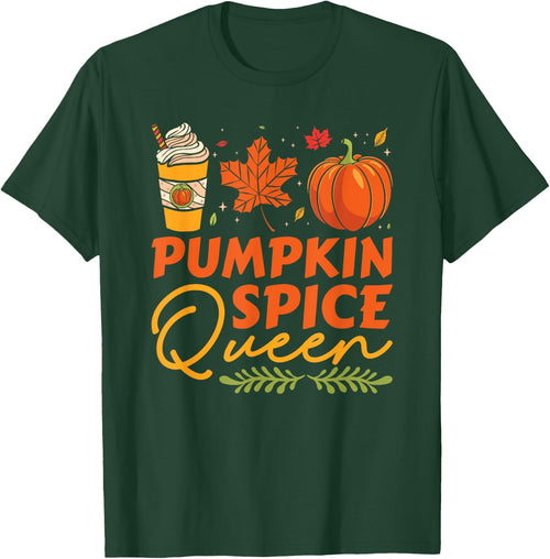 Pumpkin Spice Queen Thanksgiving Autumn Fall