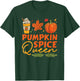 Pumpkin Spice Queen Thanksgiving Autumn Fall T-Shirt - T-Shirt | Forest