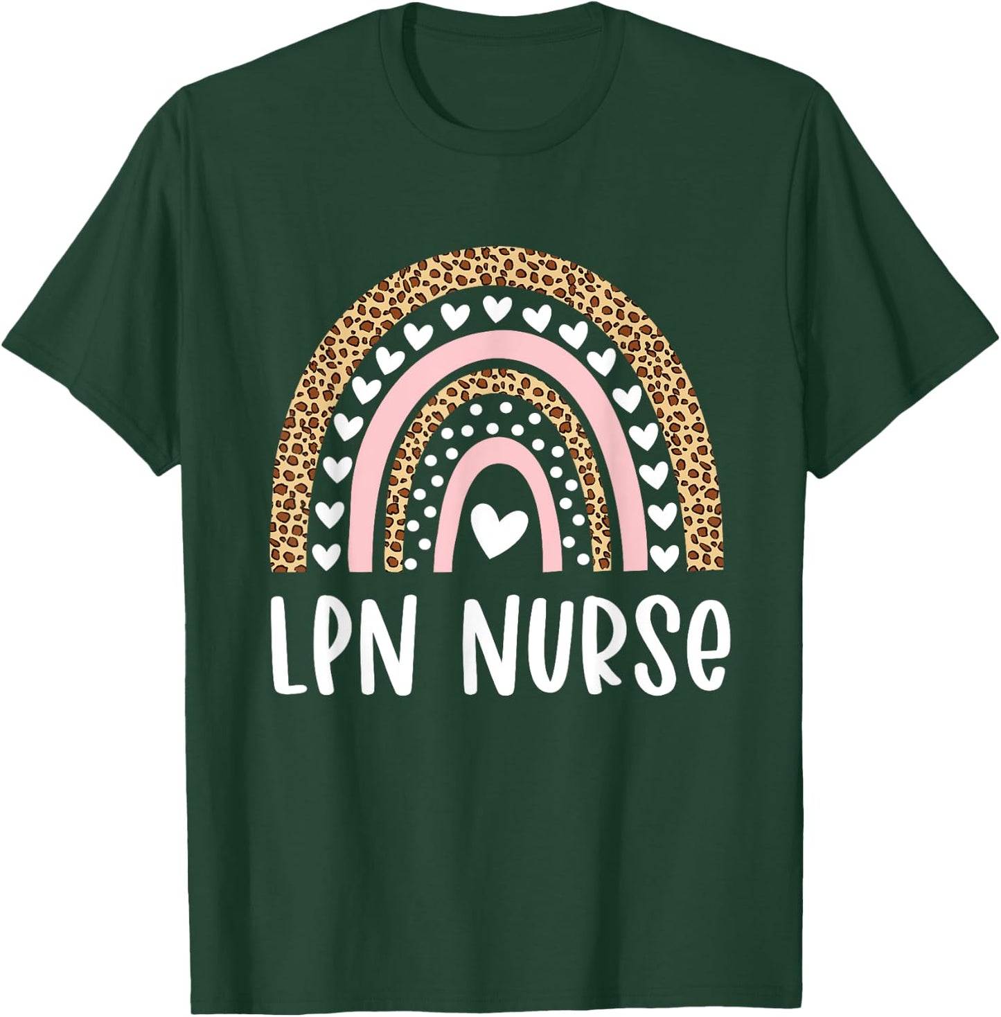 LPN Nurse Licensed Practical Nursing Rainbow Healthcare T-Shirt - T-Shirt | Forest