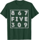 Classic Vintage Retro 867FIVE309 Shirt 8675309 T-Shirt - T-Shirt | Forest