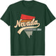 Nevada Home State NV Sunburst Vintage Retro Design T-Shirt - T-Shirt | Forest