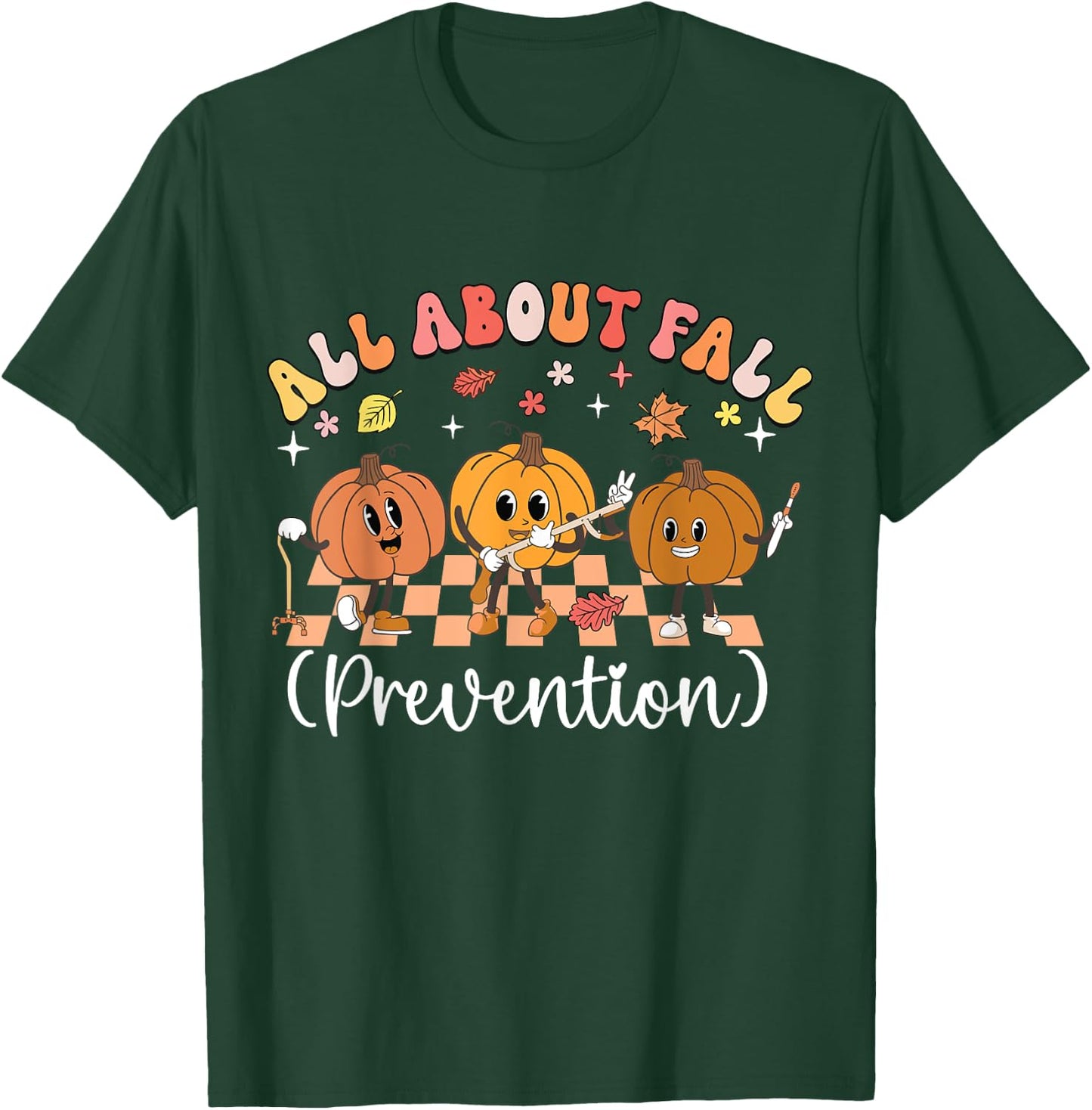 Pumpkin all about fall Prevention Halloween T-Shirt - T-Shirt | Forest