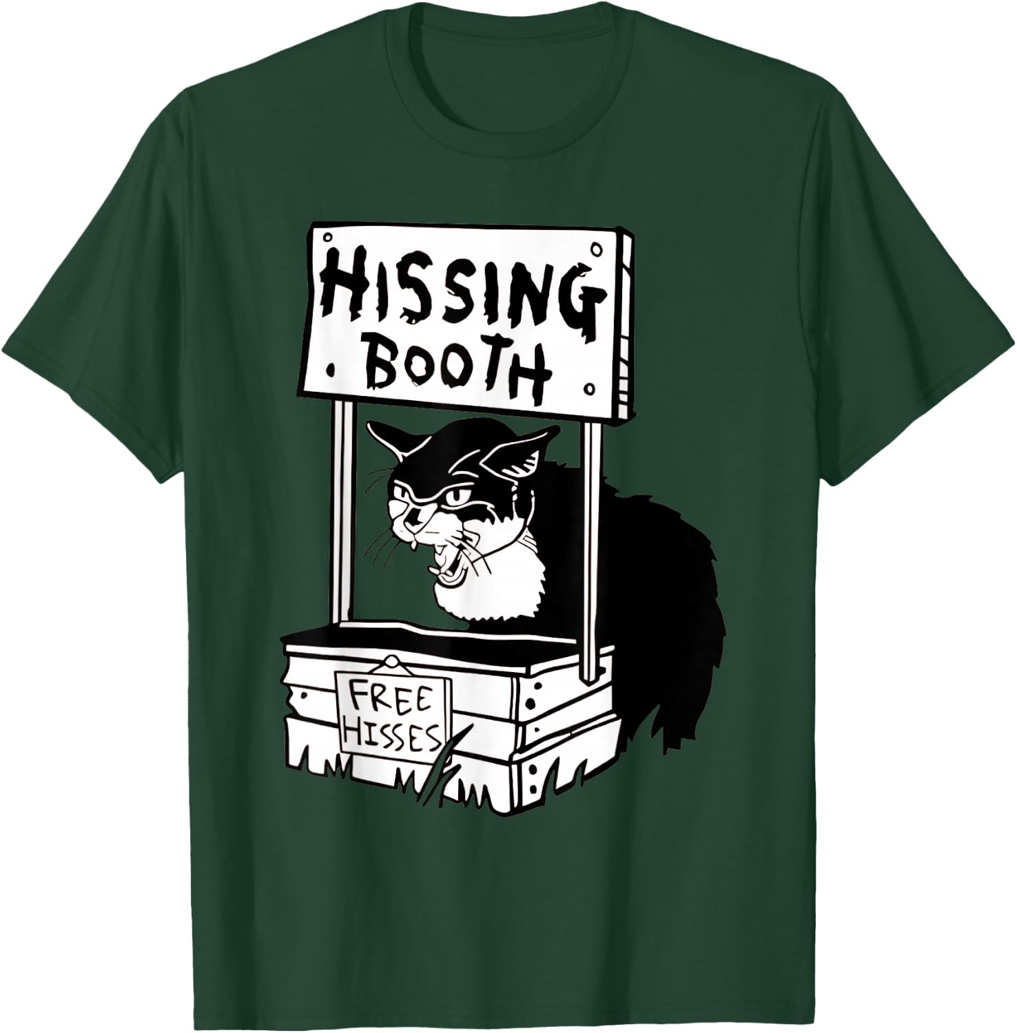 Hissing Booth cat T-Shirt - T-Shirt | Forest
