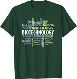 Biotechnology Word Cloud - Biotechnologist Biotech T-Shirt - T-Shirt | Forest