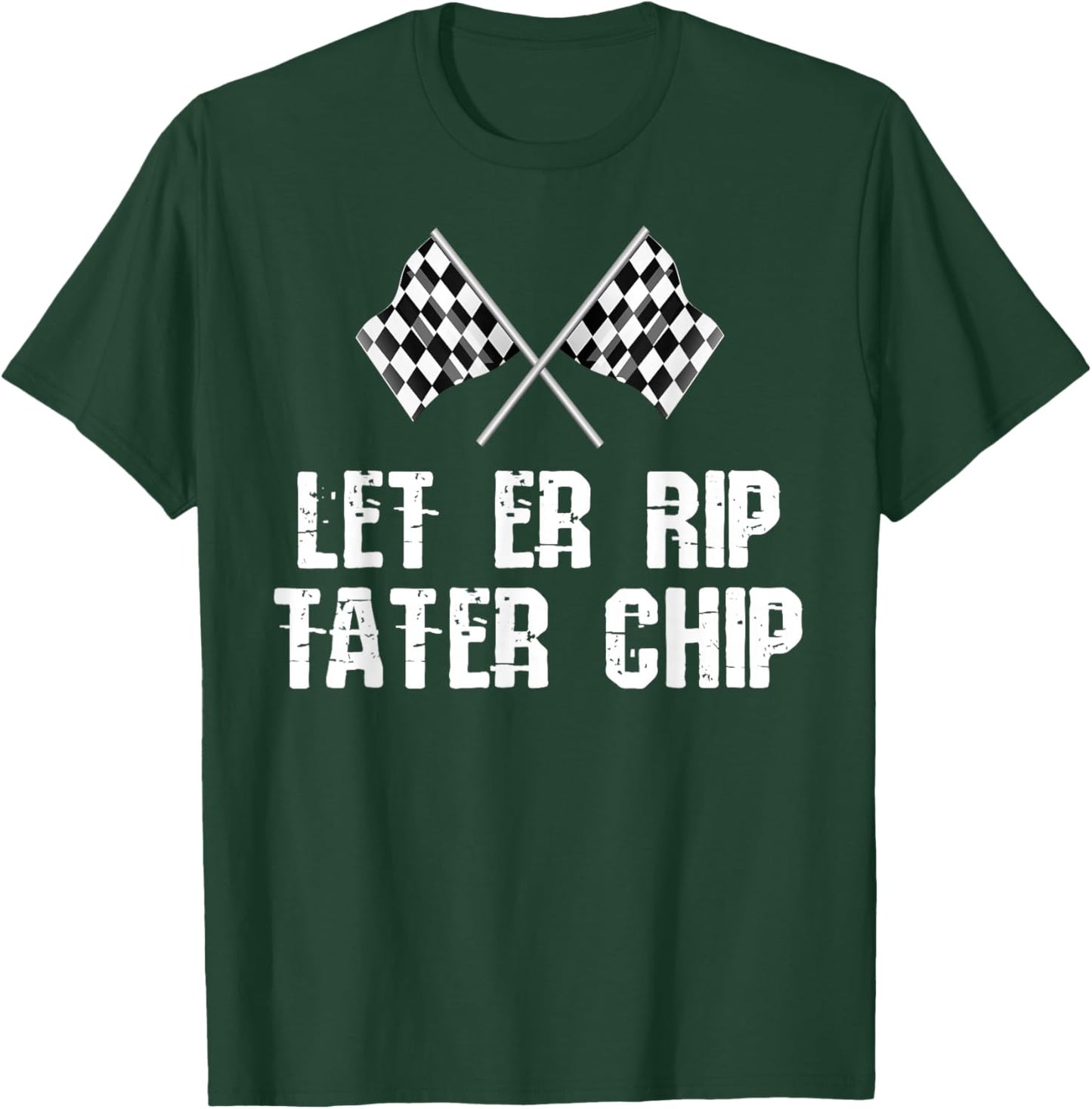 Let er Rip Tater Chip Flags T-Shirt - T-Shirt | Forest