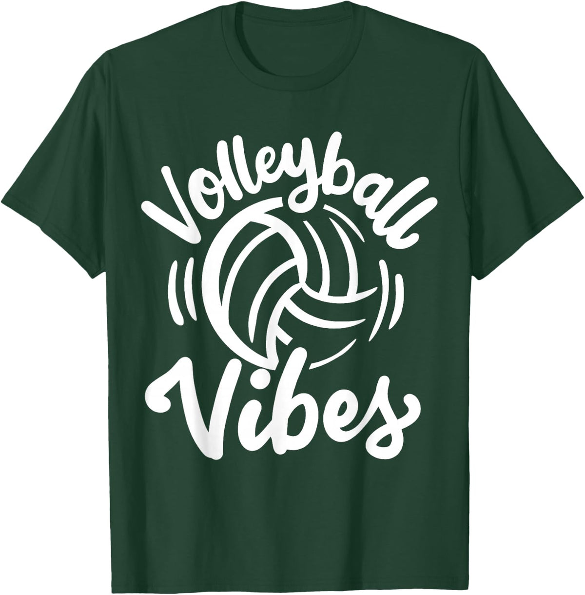 Volleyball Vibes for Girls Women T-Shirt - T-Shirt | Forest
