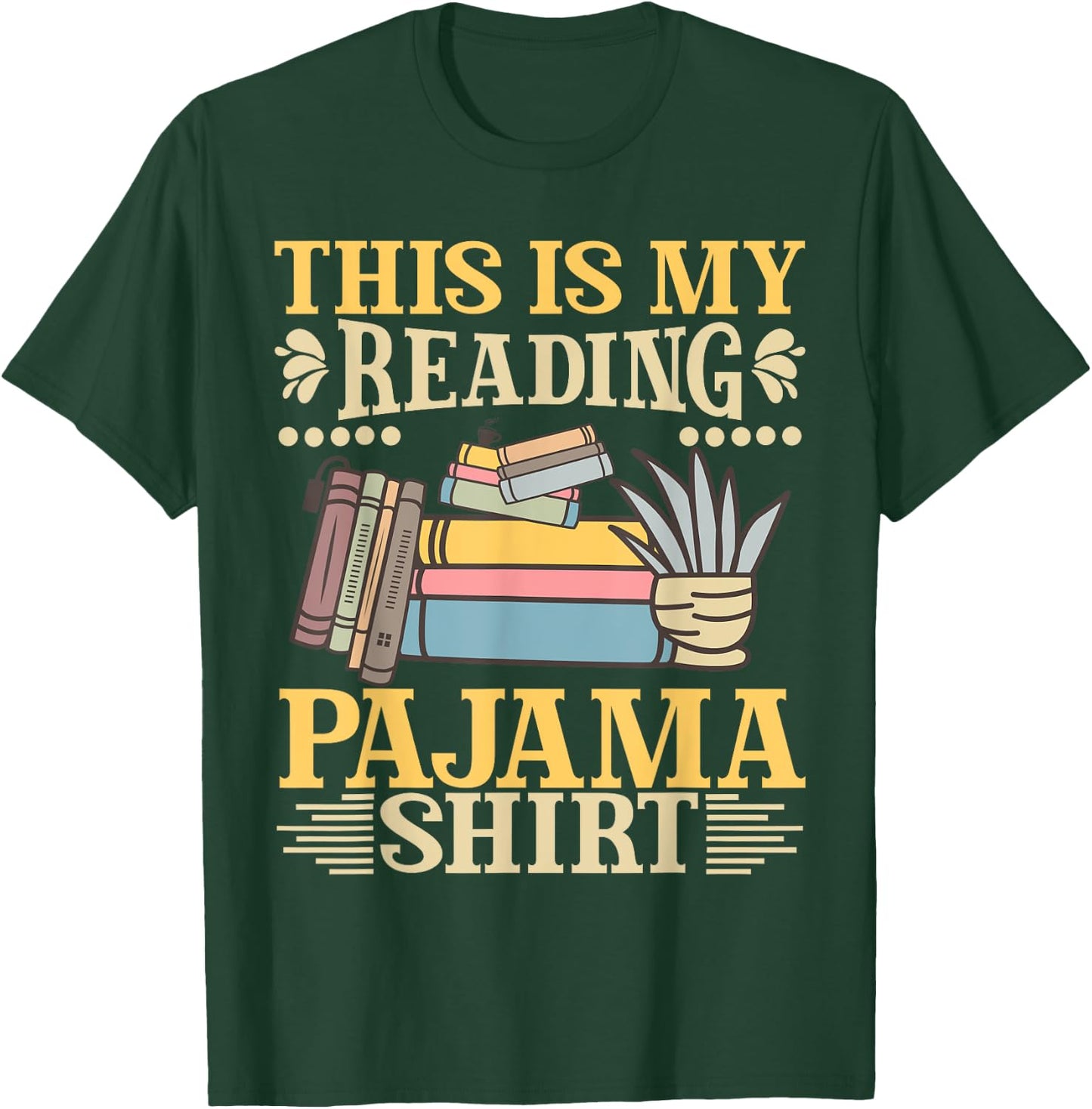 Book And Pajama This Is My Reading Pajama Bedtime Reading T-Shirt - T-Shirt | Forest
