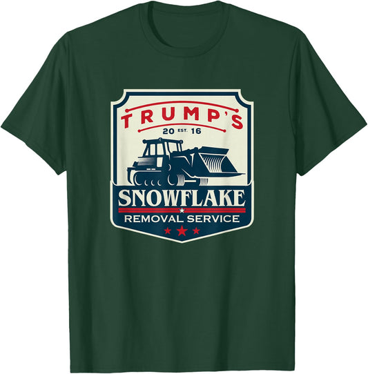 Trump's Snowflake Rmoval Service Funny Donald Trump 2024 T-Shirt - T-Shirt | Forest