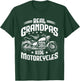 Real Grandpas Ride Motorcycles Funny Motorcycle Lover Biker T-Shirt - T-Shirt | Forest