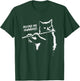 Retro Cat Apparel Gifts Black Cat Playing Flute - Funny Graphic Cat Kitten Lover , Small T-Shirt - T-Shirt | Forest
