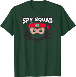 SPY SQUAD Kids Covert Operation Ninja Crew Funny Birthday T-Shirt - T-Shirt | Forest
