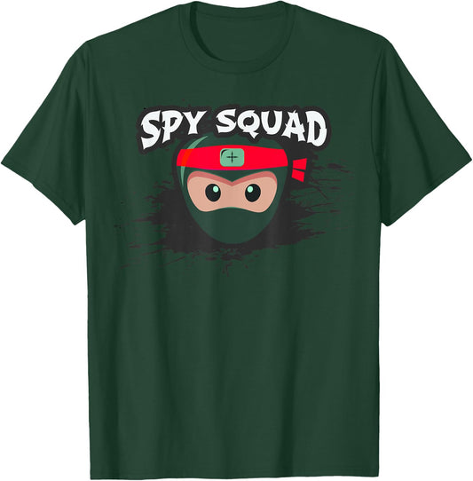 SPY SQUAD Kids Covert Operation Ninja Crew Funny Birthday T-Shirt - T-Shirt | Forest