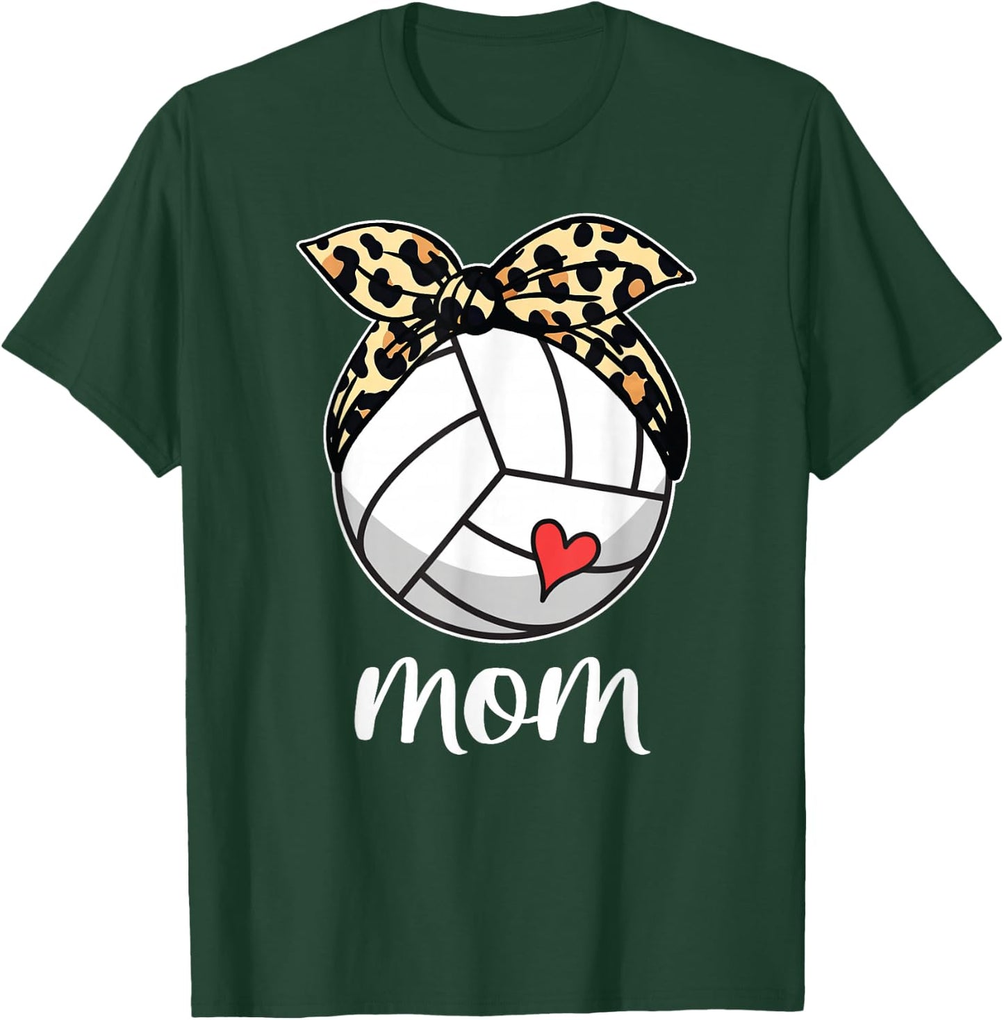 Mother's Day Volleyball Mom Volleyball Mothers Day Mom 2024 T-Shirt - T-Shirt | Forest