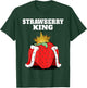 Strawberry King | Men's Strawberrys Lover Shirt Strawberries T-Shirt - T-Shirt | Forest