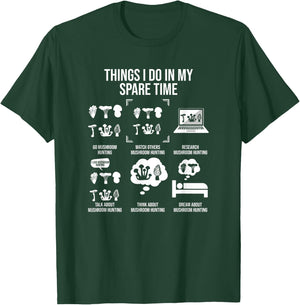 Things I Do In My Spare Time, Mushroom Hunting T-Shirt - T-Shirt | Forest