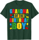 Grandma Of The Birthday Boy Building Blocks Birthday Party T-Shirt - T-Shirt | Forest