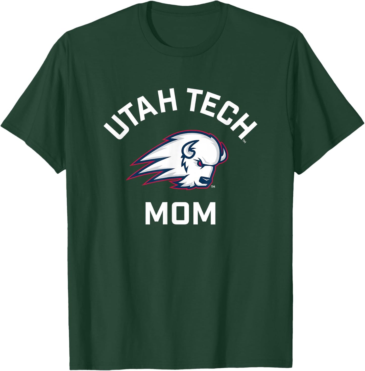 Utah Tech Trailblazers Arched Mom T-Shirt - T-Shirt | Forest