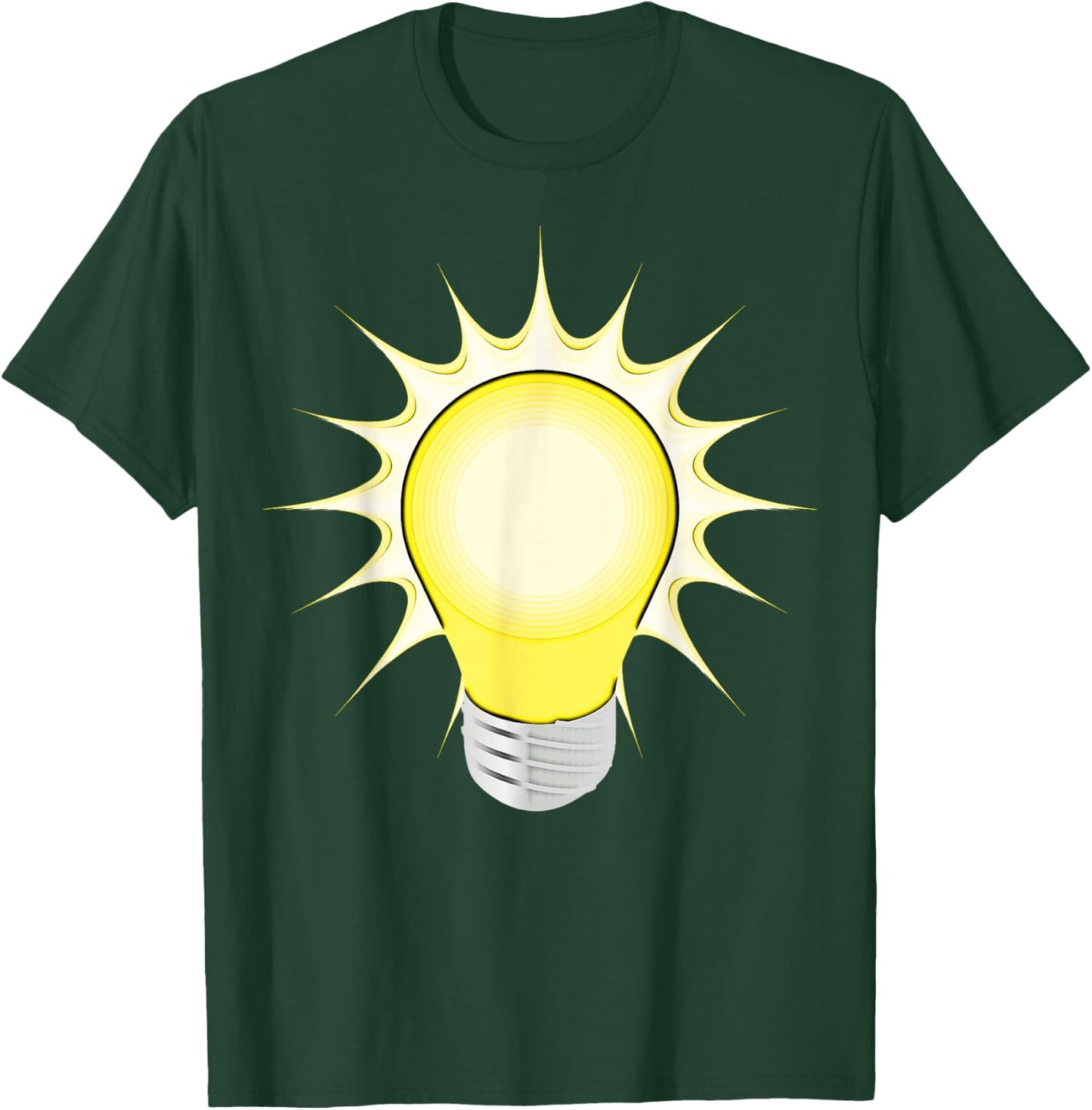 Lightbulb - Light Bulb Idea Shirt T-Shirt - T-Shirt | Forest