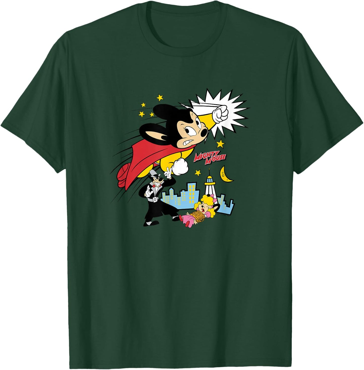 Mighty Mouse - Mighty Fight T-Shirt - T-Shirt | Forest