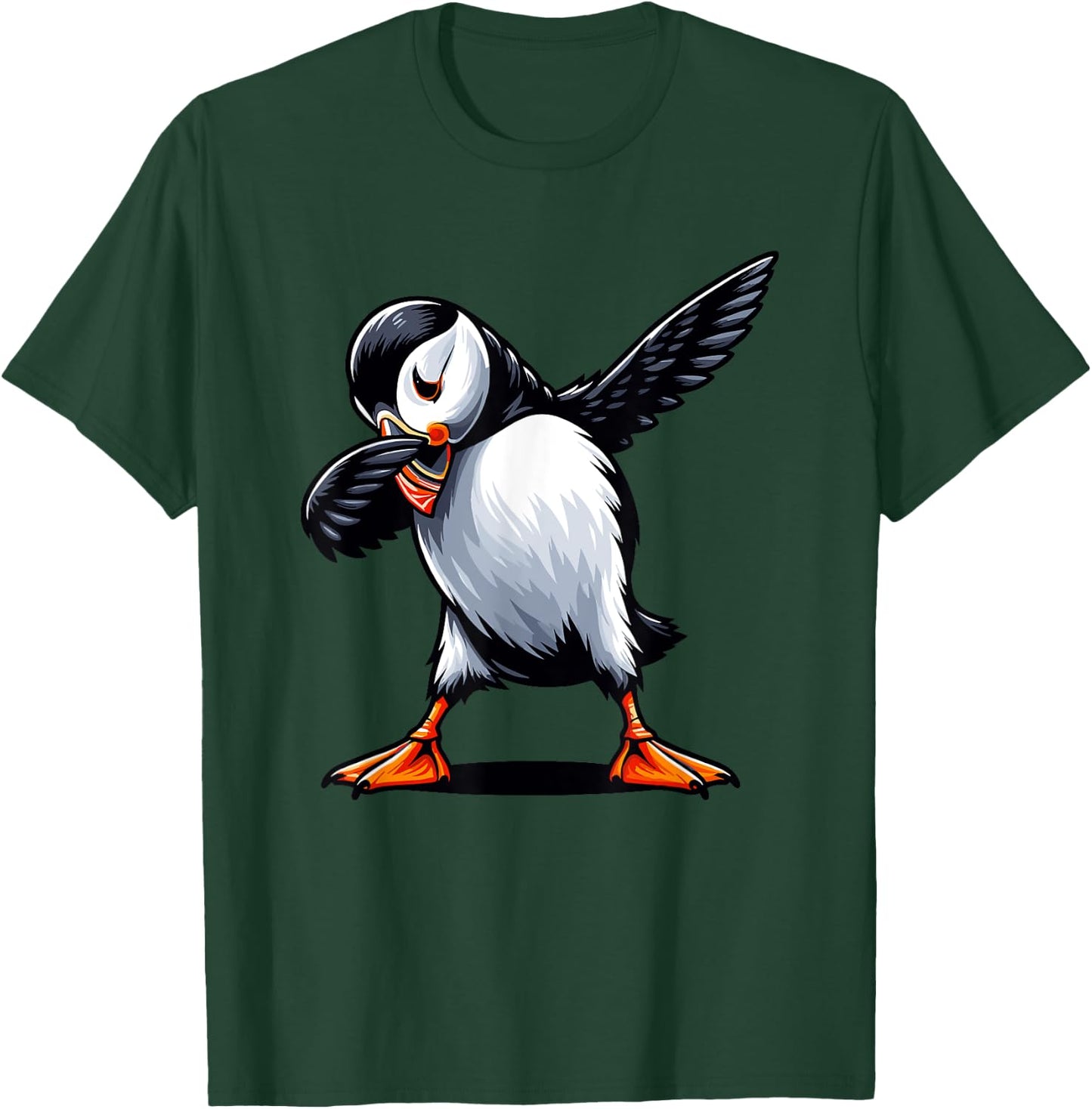 Puffin | Kids Puffin Bird & Cute Dabbing Puffin T-Shirt - T-Shirt | Forest