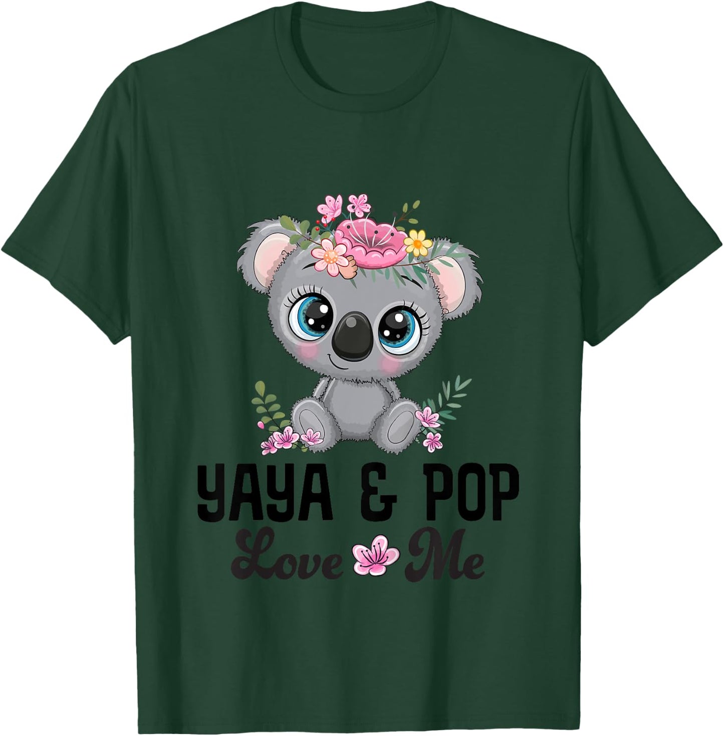 Kids Yaya And Pop Granddaughter Koala T-Shirt - T-Shirt | Forest