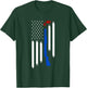 Patriotic Skeet Trap Clay Pigeon Shotgun Shooting USA Flag T-Shirt - T-Shirt | Forest