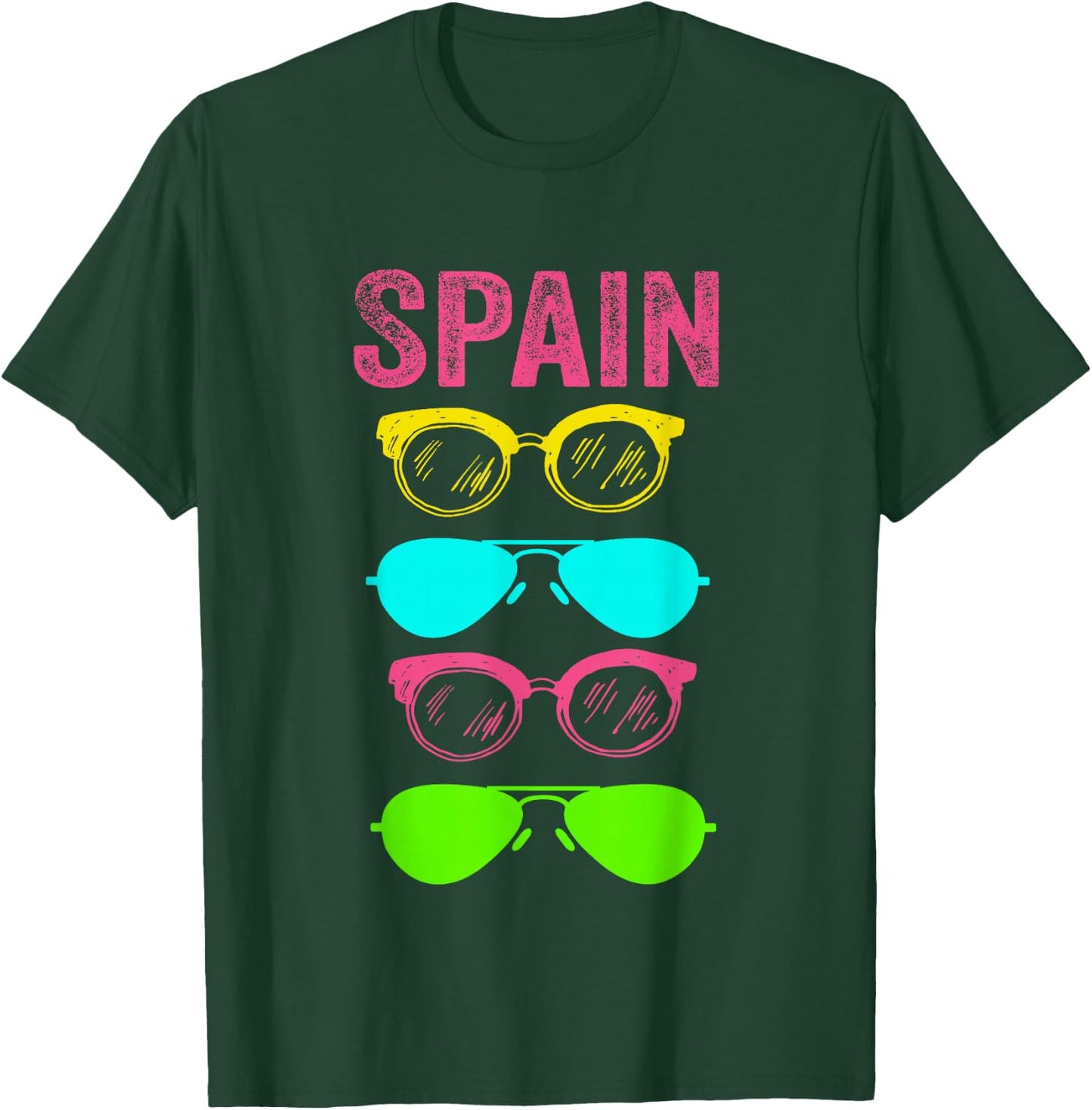 Barcelona Majorca La Palma Ibiza Lanzarote Spain T-Shirt - T-Shirt | Forest