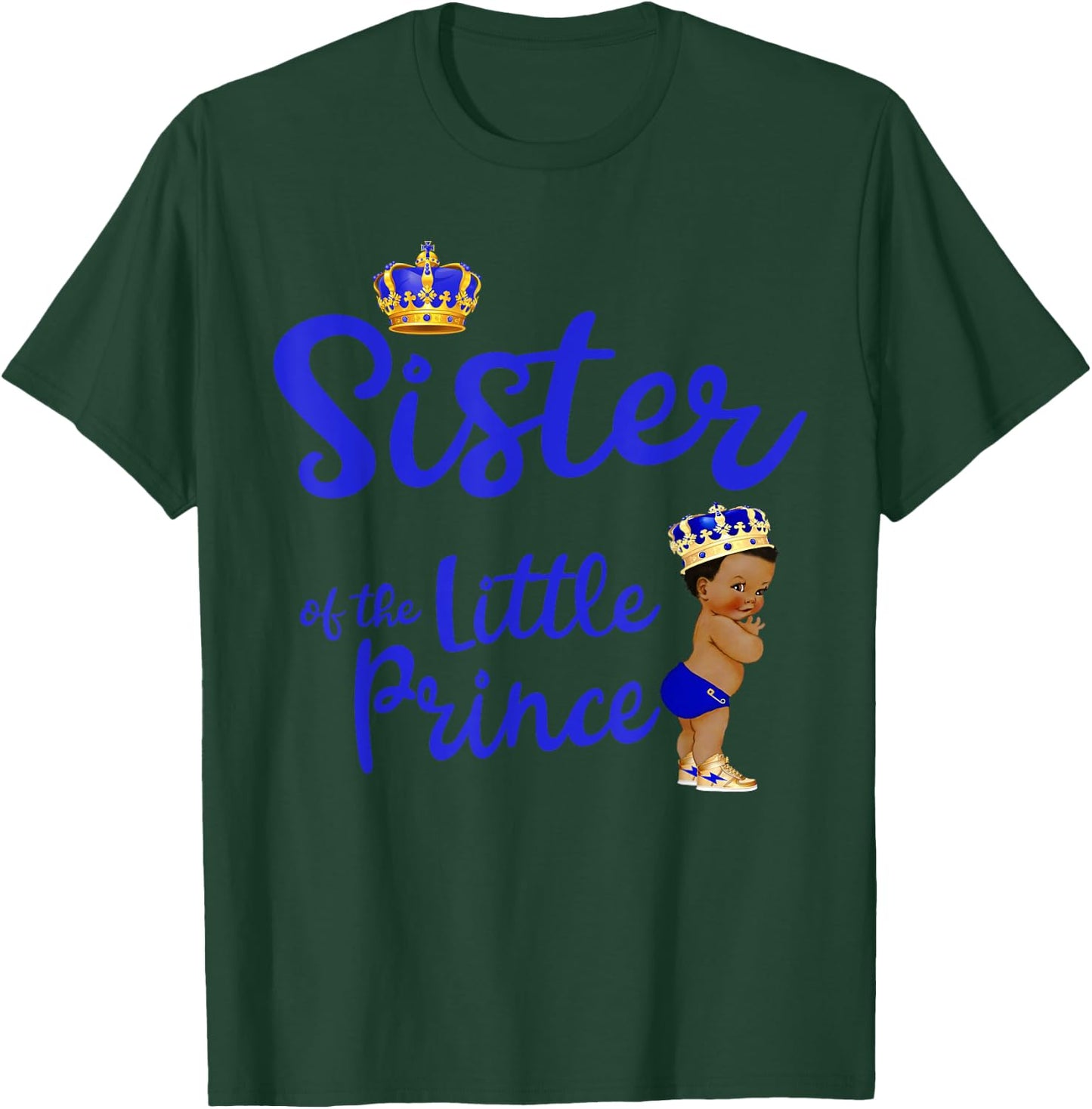 Sister Of The Birthday Prince Boy Bday Party Idea T-Shirt - T-Shirt | Forest