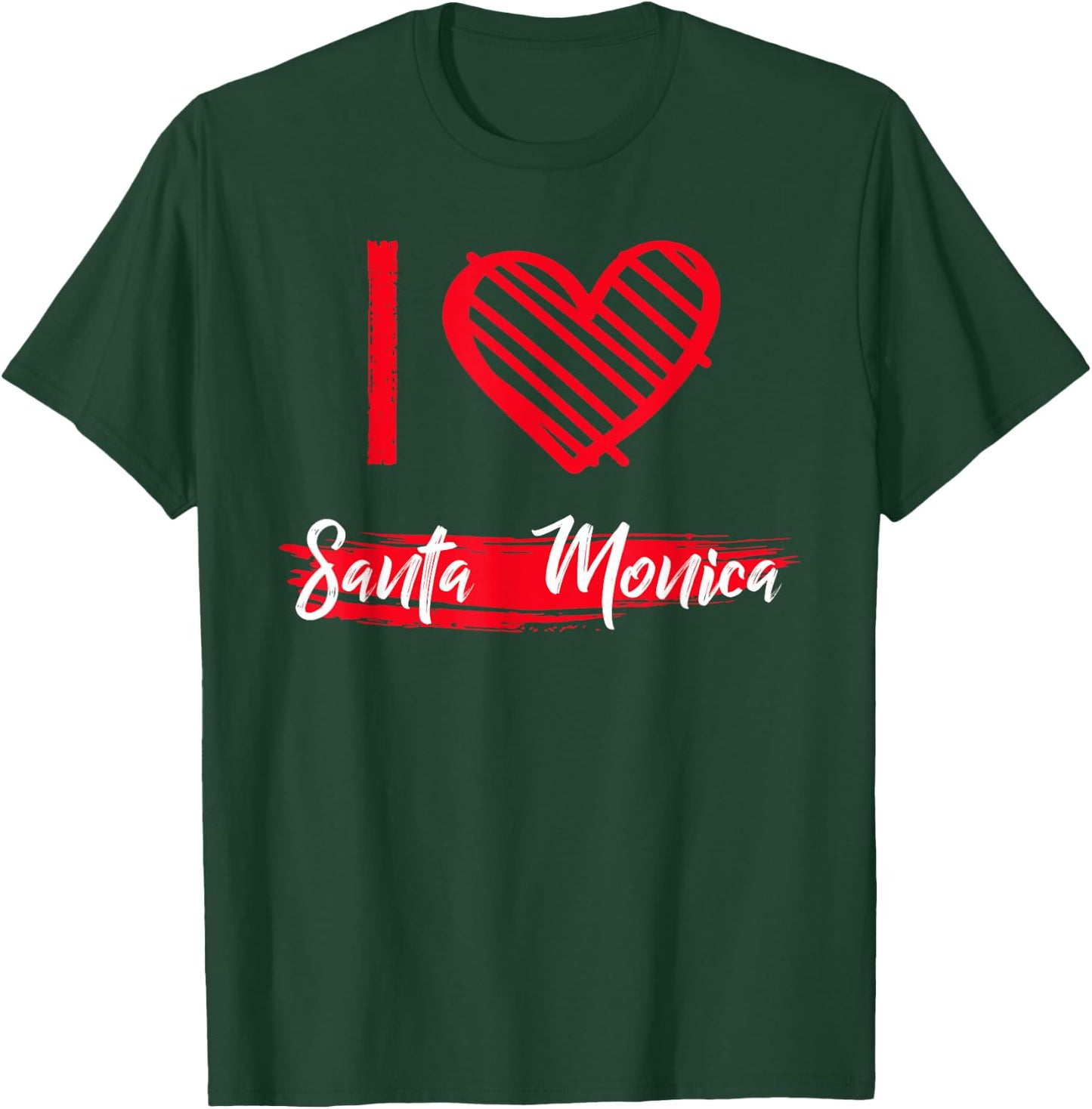 I Love Santa Monica I Heart Santa Monica T-Shirt - T-Shirt | Forest