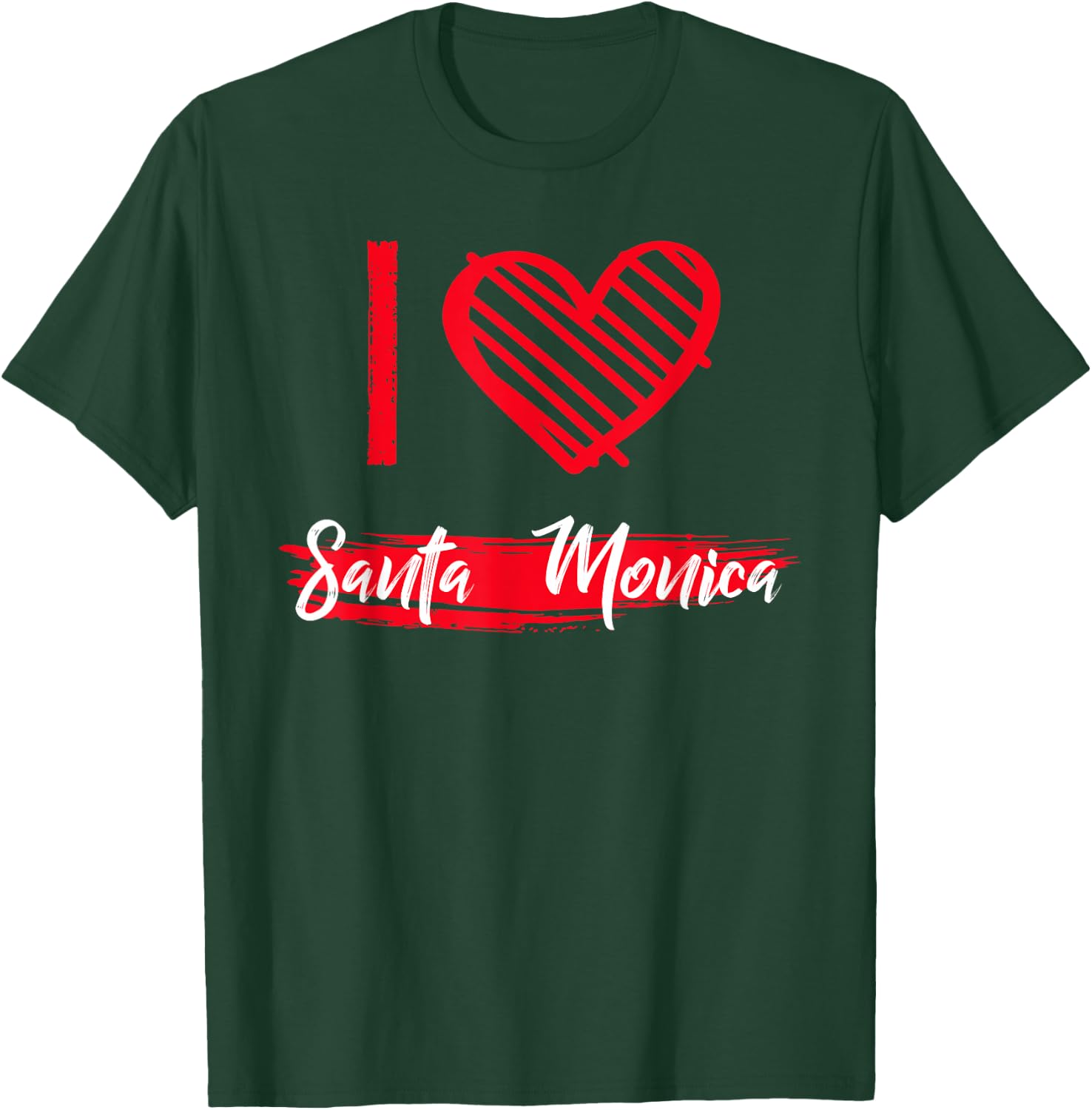 I Love Santa Monica I Heart Santa Monica T-Shirt - T-Shirt | Forest