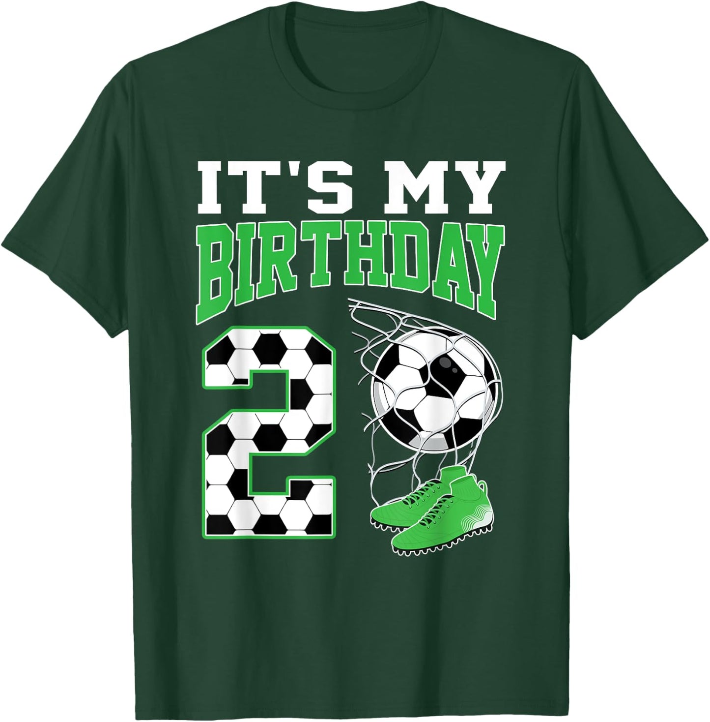 It's My 2nd Birthday Soccer Party 2 Year Old Boy T-Shirt - T-Shirt | Forest