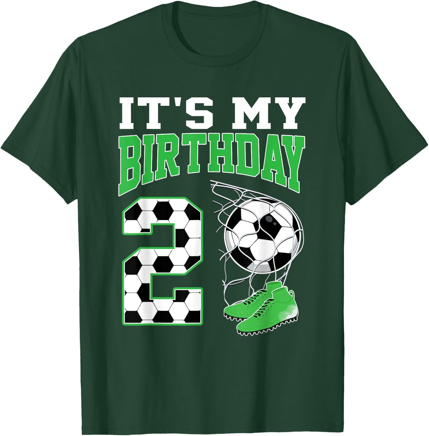 It's My 2nd Birthday Soccer Party 2 Year Old Boy T-Shirt - T-Shirt | Forest