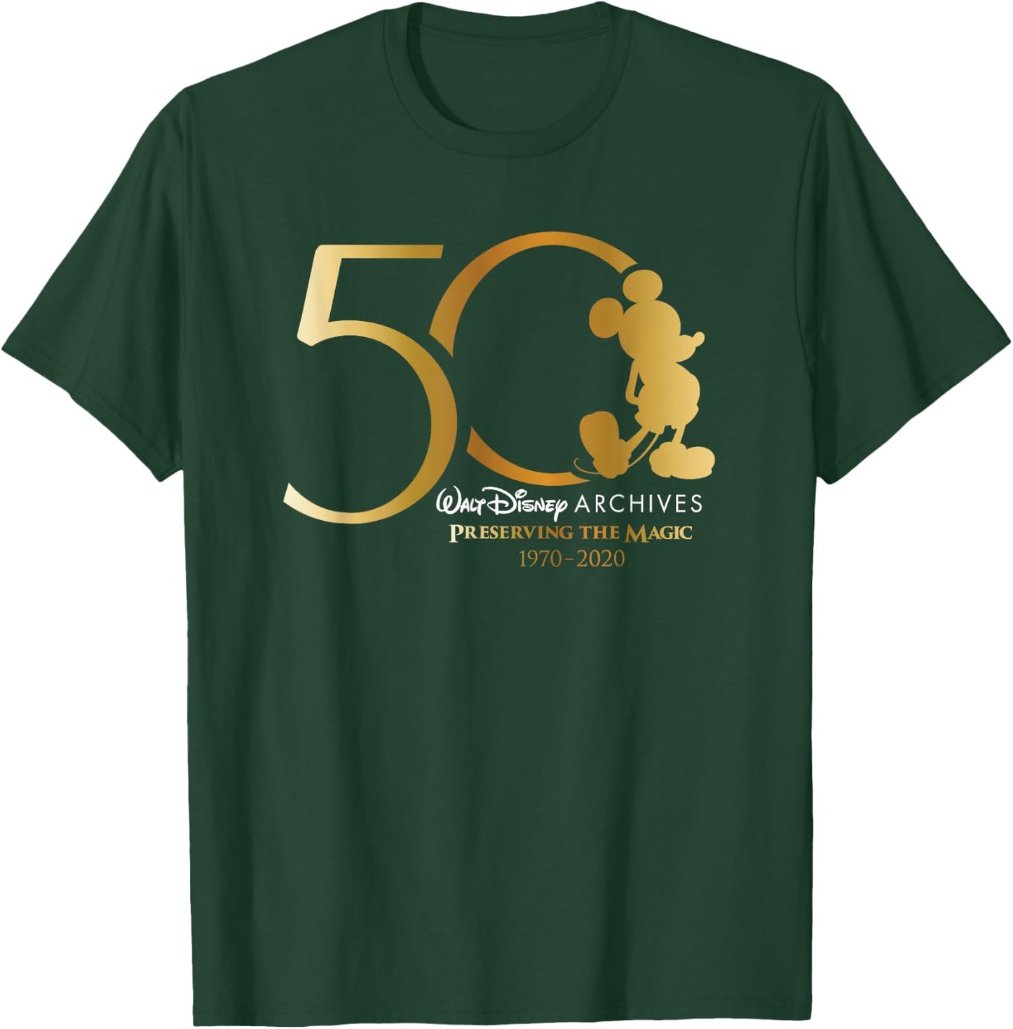 Walt Disney Archives 50th Anniversary Preserving The Magic Small T-Shirt - T-Shirt | Forest
