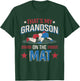 That's My Grandson On The Mat Wrestler Supportive Grandpa T-Shirt - T-Shirt | Forest