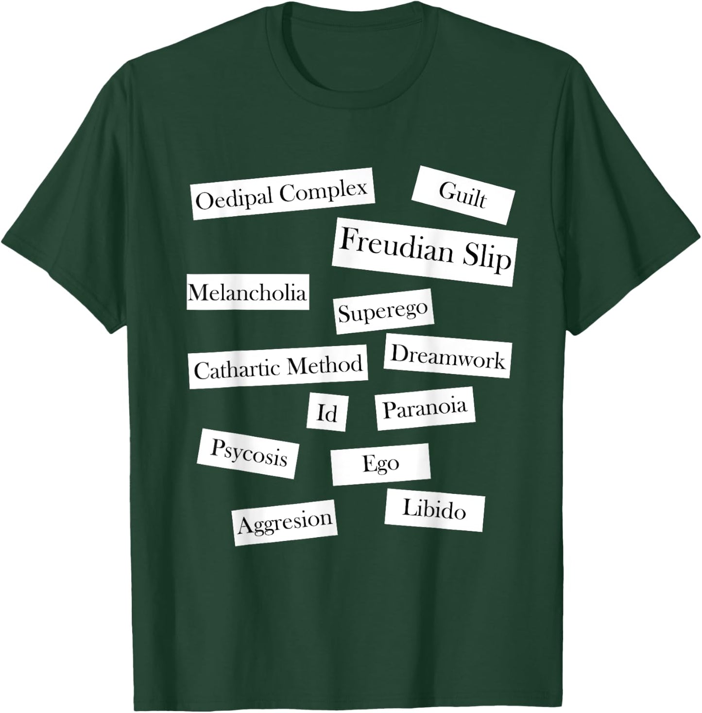 Freudian Slip DIY Halloween Costume Psychology Psychologist T-Shirt - T-Shirt | Forest