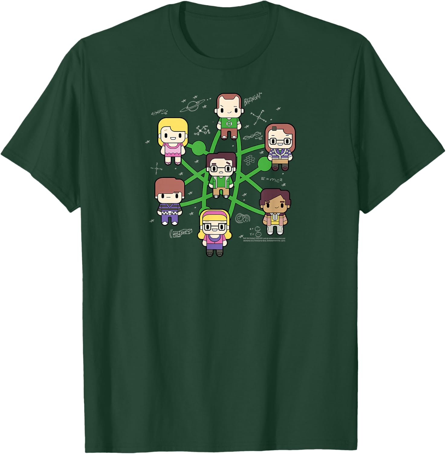 The Big Bang Theory Atom Character Cartoons TV Show T-Shirt - T-Shirt | Forest