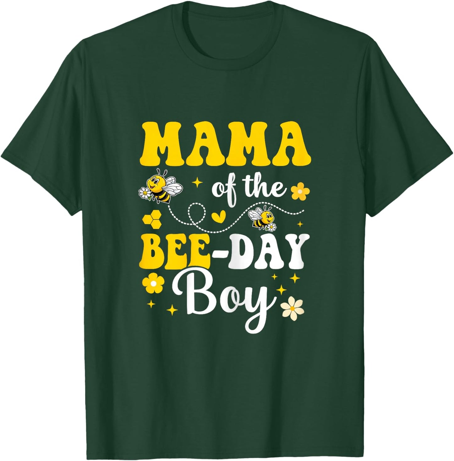 Mama of The Bee Day Boy Bee Birthday Party Matching Family T-Shirt - T-Shirt | Forest