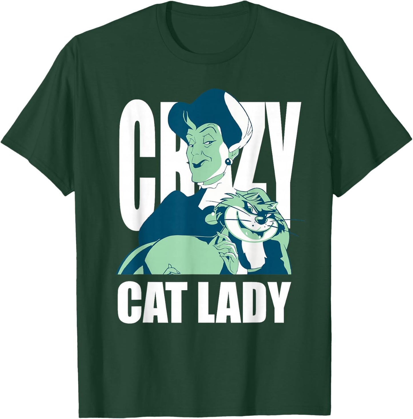 Disney Cinderella Lady Tremaine Lucifer Crazy Cat Lady T-Shirt - T-Shirt | Forest
