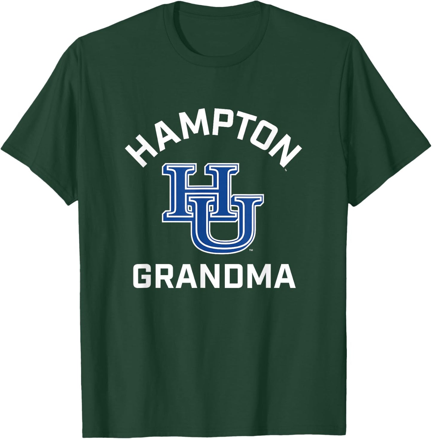 Hampton University Pirates Arched Grandma T-Shirt - T-Shirt | Forest