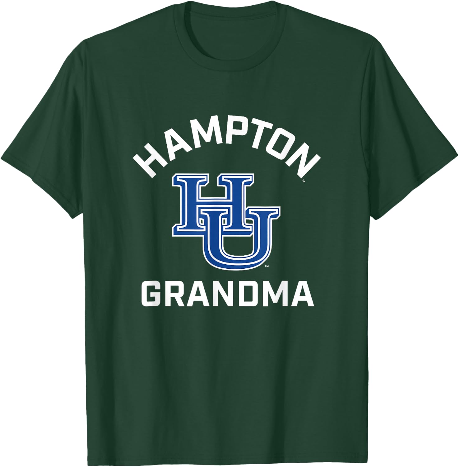 Hampton University Pirates Arched Grandma T-Shirt - T-Shirt | Forest